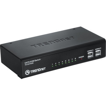 TRENDnet - TK-CAT508 - KVM Switch 8-Port Cat5 Dual Console