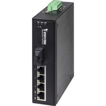 VIVOTEK - AW-IHT-0501 - Switch 4-Port FE PoE 1-Port SC Multi-Mode 2KM