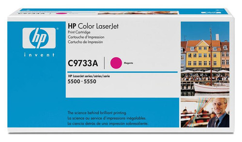 HP C9733A Magenta Toner Cartridge for Color LaserJet 5500/5550 Series Printer
