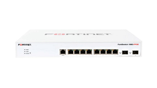 FS-108E-FPOE - Fortinet - 108E-FPOE 8-Ports 1000Base-TX Gigabit Ethernet Fanless Layer2 Managed Switch with 2x Gigabit Ethernet SFP Ports