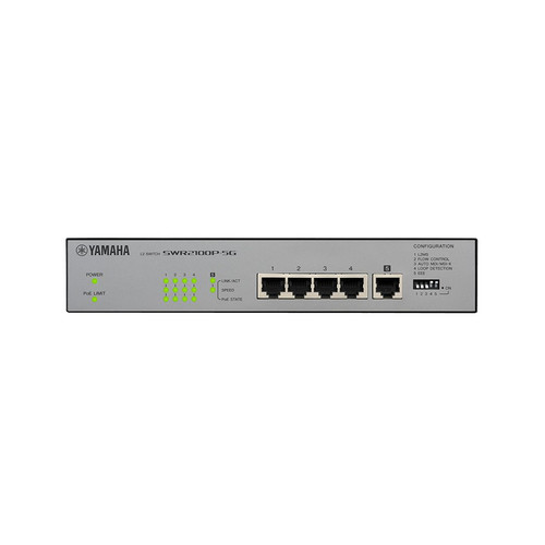 Yamaha - SWR-2100P-5G - Network Switch Unmanaged L2 Gigabit Ethernet