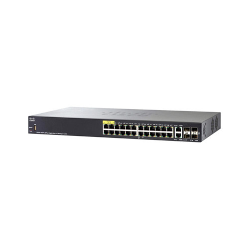 SG350-28MP - Cisco - 24 10/100/1000 Ports (24 Poe+ Ports With 382W Power Budget) 2 Gigabit Copper/Sfp Combo + 2 Sfp Ports