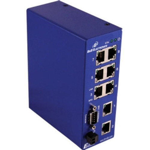 ESW508 - B&B Electronics Mfg Co - B&B Ethernet Switch 8-Ports Manageable 8 x RJ-45 10/100Base-TX Rail-mountable