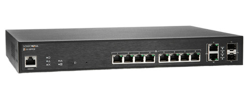 Sonicwall SWS12-10FPOE Managed Switch 12 Ports - Compatible with ProLiant DL360p Gen8 Servers