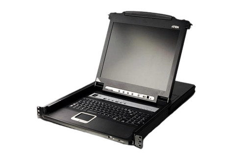 ATEN - CL5716FM - KVM Switch 17" LCD 16-Port PS2 USB Biometric