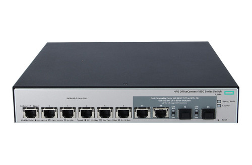 HP OfficeConnect 1850 Series 6XGT and 2XGT/SPF+ Switch with RJ-45 and 10GBASE-T Ports for Networking Servers