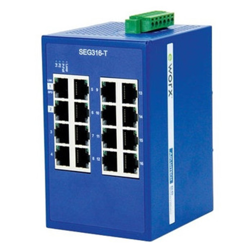 SEG316-T - B&B Electronics Mfg Co - B+B 16-port Gigabit Monitored Ethernet Switch 16 Network Manageable Twisted Pair 2 Layer Supported Panel-mountable Wall Mountable Rail-moun