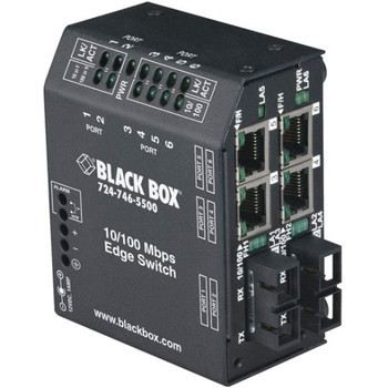 Black Box - LBH240A-SSC - Network Switch 4-Port Copper 2-Port Fiber