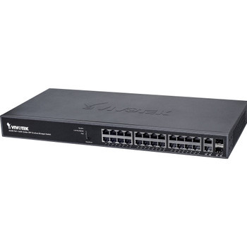 VIVOTEK - AW-GEV-264A-185 - Network Switch 26-Port Managed PoE Rack-mount