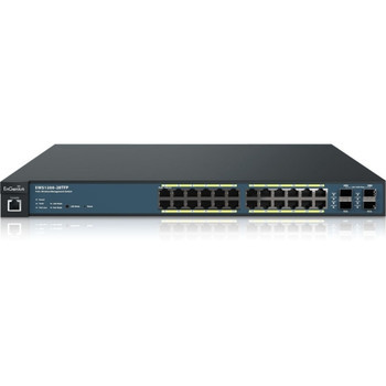 EnGenius - EWS1200-28TFP - Network Switch 24-Port Gigabit Layer 2 PoE+