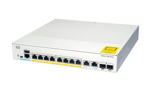 Cisco - C1000-8P-E-2G-L-RF - Network Switch 8-Port Gigabit PoE+ 2x SFP