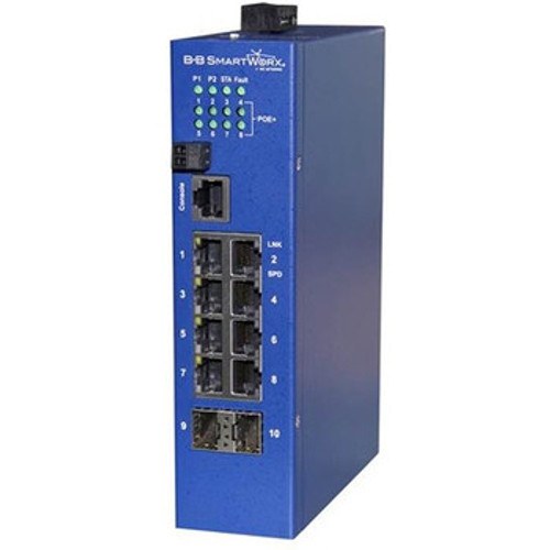 ESWGP510-2SFP-T - B&B Electronics Mfg Co - B+B Ethernet Switch 8 Network 2 Expansion Slot Manageable Twisted Pair Optical Fiber 2 Layer Supported