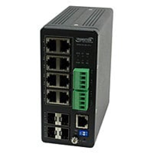 SISPM1040-384-LRT-C - Transition Networks Hardened switch 8 ports managed