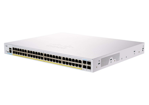 Cisco - CBS250-48P-4X - Network Switch 48-Port Gigabit PoE+ 4-Port 10GbE