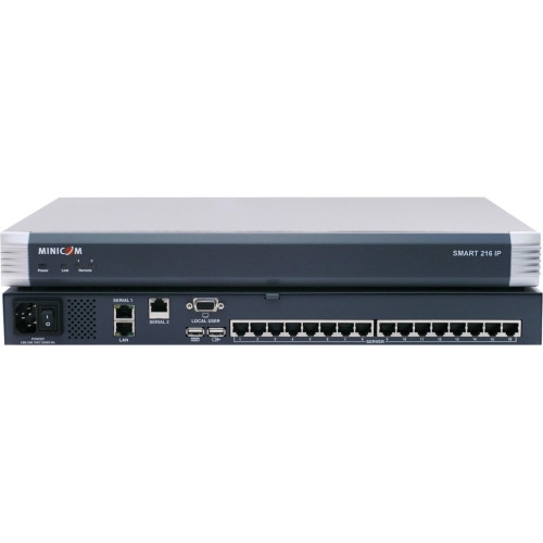 0SU70036 - Tripp - Lite Minicom Smart 216 IP 16-Port Multi-User Remote Access CAT5 KVM Switch