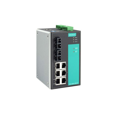 Moxa - EDS-508A-MM-ST-T - Ethernet Switch 6-Port 10/100BaseT 2-Port