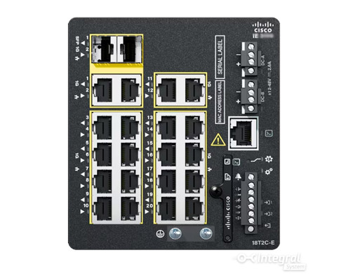 IE-3100-18T2C-E - Cisco - Catalyst IE3300 Series 18-Port 1GbE RJ-45 2-Port 100/1000 SFP Network