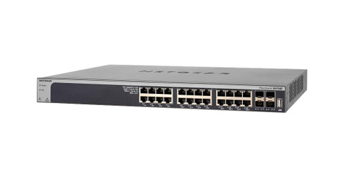 XS728T-100PRS - NetGear - Netgear Prosafe XS728T 24 x Ports 10GBase-T + 4 x Ports SFP+ Layer 3 Managed Rack-mountable 10 Gigabit Ethernet Network Switch