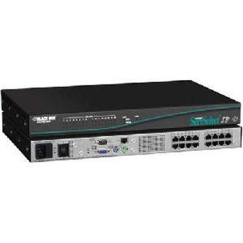 KV120A - Black Box ServSwitch ServerSelect IP 16-Ports Digital & Analog KVM Switch 16 x 1, x 1 16 x RJ-45 Keyboard/Mouse/Video 1U Rack-mountable
