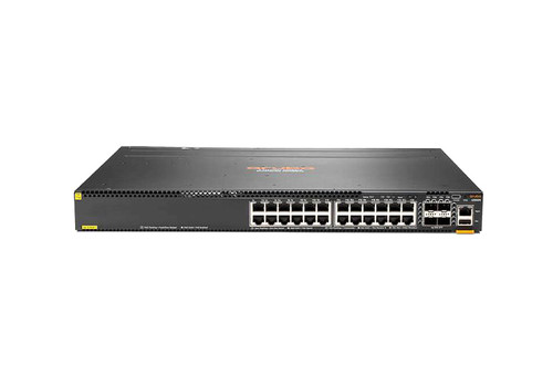 JL662A - HPE - Aruba CX 6300 Series 6300M 24 x Ports PoE+ 1000Base-T + 4 x Ports SFP56 Layer3 Managed 1U Rack-Mountable Stackable Gigabit Ethernet Network Switch