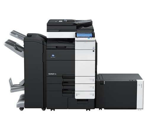 BizHub-754 Konica Minolta Mono Laser MFP for office printing and scanning