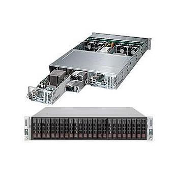 Supermicro - SYS-2027PR-DC1TR - Barebone Server 2U 2-Node Dual E5-2600 v2