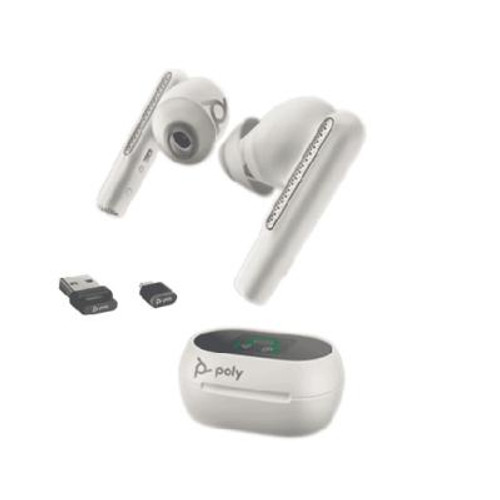 216755-01 - Poly - Voyager Free 60+ UC Earbuds with Touchscreen Charge Case, Microsoft Teams, USB-A,