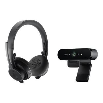 Logitech - 991-000308 - Collaboration Kit Webcam Wireless Headset