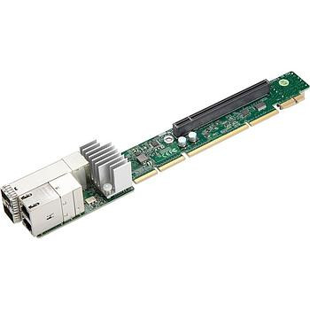 Supermicro - AOC-URG4N4-I4XTS - Riser Card 1U 2-Port 10GBase-T 2-Port SFP+