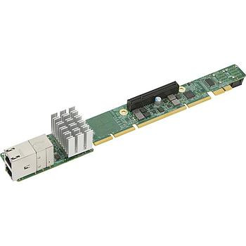 Supermicro - AOC-URN2-i2XT - Riser Card 1U 2x 10GBase-T 2x NVMe
