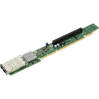Supermicro - AOC-URN4-m2TS-O - Riser Card 1U 2-Port 25GbE SFP28 PCIe 3.0