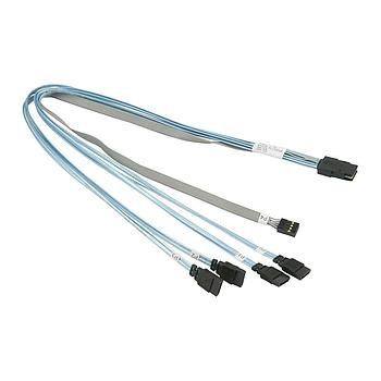 Supermicro 19.7in iPass to 4 SAS/SATA Cable CBL-0097L-02