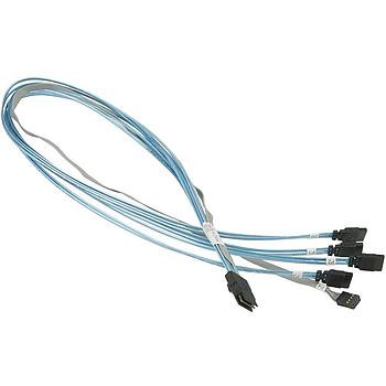 Supermicro - CBL-0237L - Cable MiniSAS Breakout 2.29ft 70cm