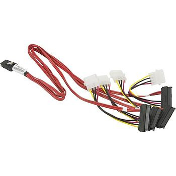 Supermicro - CBL-0309L - Cable iPass to 4 SAS/SATA 4pin Power