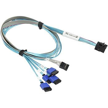 Supermicro - CBL-SAST-0948 - Cable MiniSAS HD SFF-8643 to 4 SATA