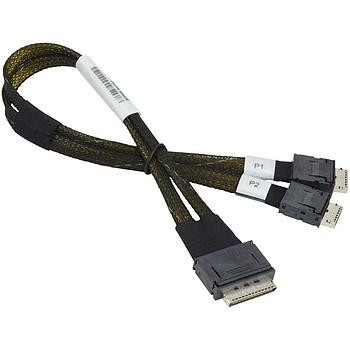 Supermicro - CBL-SAST-1021 - Cable Oculink 8-Lane to 2x 4-Lane