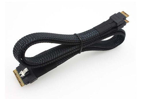Supermicro - CBL-SAST-1248LP-100 - Cable Slimline SAS 1.54ft Right Angle