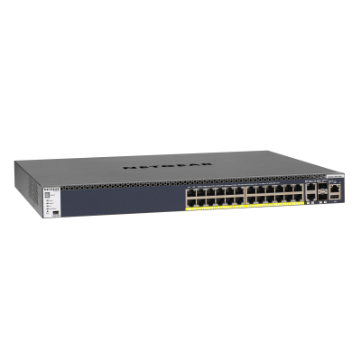 Netgear - GSM4328PA - Network Switch 28-Port Gigabit PoE+ 550W Stackable