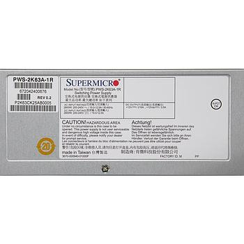 Supermicro - PWS-2K63A-1R - Power Supply 2600W 1U Redundant 80 Plus
