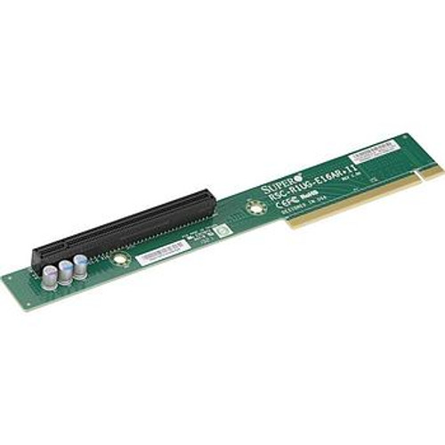 Supermicro 1U Right Hand Side Riser Card, Passive, PCI-E x16 to PCI-E x16, Gen2 & Gen3 Support, GPU Compatible