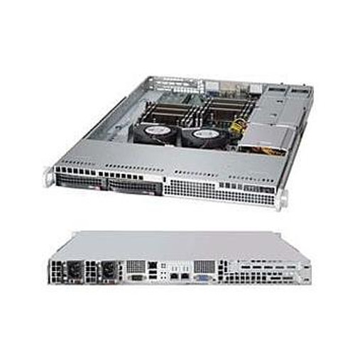 SYS-6017R-TDLRF - Supermicro - 1U Barebone Dual Intel Xeon E5-2600 v2 Processors Up to 512GB LRDIMM SATA3 2 Gigabit