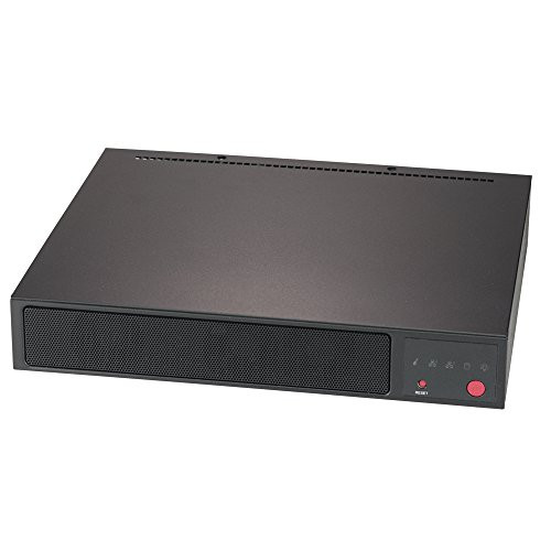 Supermicro SYS-E300-12D-8CN6P Mini-1U Fan-based Barebone with Intel Xeon D-1736NT - Embedded server solution