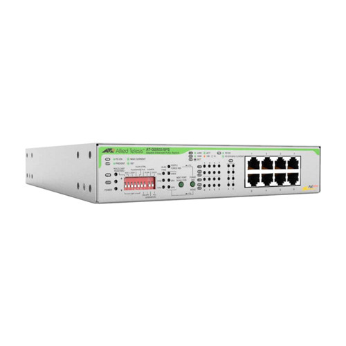 Allied Telesis - AT-GS920/8PS-20 - Network Switch 8-Port PoE+ Unmanaged