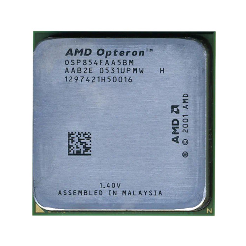 AMD Opteron 854 1-Core 2.80GHz Processor for Socket 940 - Part # OSP854FAA5BM - Compatible with server CPUs