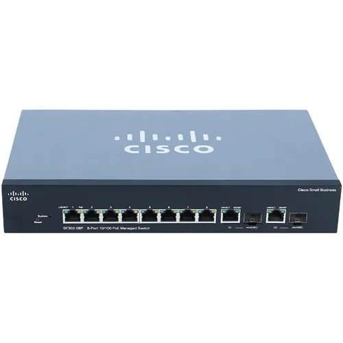 Cisco SF352-08MP-K9-EU 8x RJ45 PoE+ 2x SFP Switch for SM 350 - Mounted in a server rack