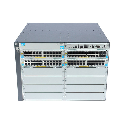 HP J9540AR 5412-92G-PoE+ 92-Port Switch with 12-Port SFP Expansion Module - Layer 3 Switch, Rack Mountable
