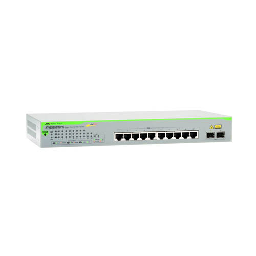 Allied Telesis - AT-GS950/10PS-10 - Network Switch 10-Port PoE+ 2-Port SFP
