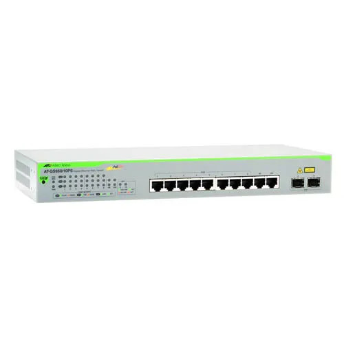 Allied Telesis - AT-GS950/10PS-50 - Network Switch 10-Port PoE+ 2-Port SFP