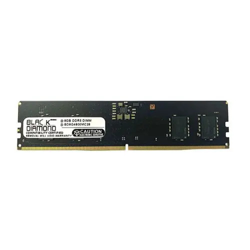 Black Diamond 8GB DDR5-4800MHz UDIMM 1Rx16 CL40 Memory - Compatible with server systems - BD8G4800MC28