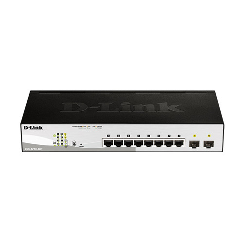 D-Link - DGS-1210-08P - Network Switch 8-Port PoE RJ45 2x SFP